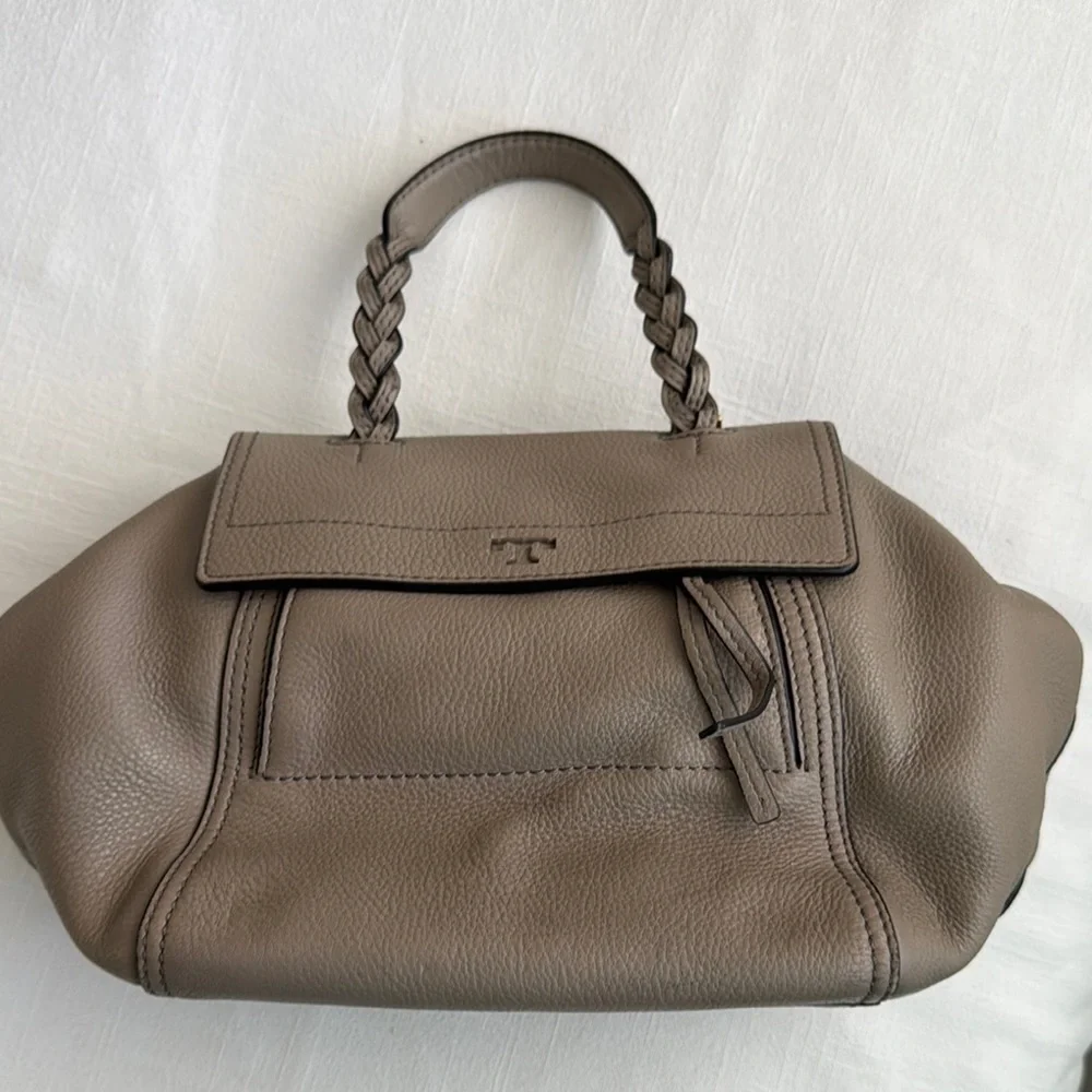TORY BURCH Taupe Leather Handbag - Picture 1 of 7